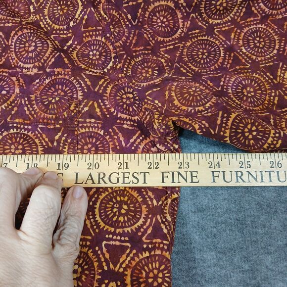 Pete Huntington Bali Men's Shirt Short Sleeve Hawaiian Button Up 100% Cotton Med - Picture 3 of 8